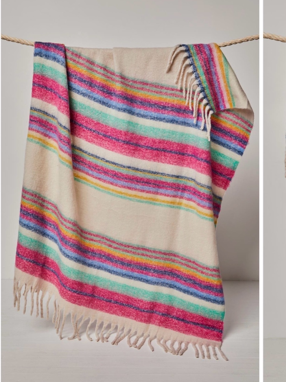 Free People Skye Stripe Blanket Brand New Sealed Throw Blanket. BNWT